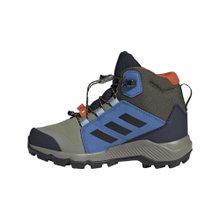adidas Wanderschuhe Terrex GORE-TEX Mid (wasserdicht) olivegrün/blau Kinder