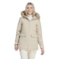 adidas Wintermantel Hooded Fur Parka (wasserabweisend) beige Damen