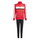 adidas Trainingsanzug Seasonal Essentials Tiberio 3-Streifen rot/schwarz Kinder