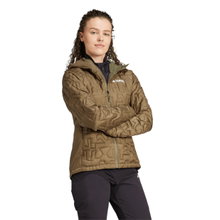 adidas kurtka izolacyjna Terrex Xperior PrimaLoft Loose Fill z kapturem oliwkowa damska