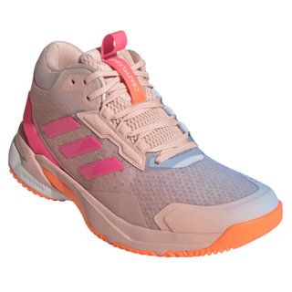 adidas halowe buty do tenisa CrazyFlight 6 Mid różowe/różowo-pomarańczowe damskie
