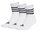 adidas Sportsocken 3-Streifen Cushioned Sportswear Mid-Cut (Baumwolle) weiss/schwarz - 3 Paar