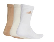 adidas Sports Socks Crew Cushioned (Arch Support, Fully Padded) beige/brown/white - 3 pairs