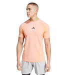 adidas Tennis T-shirt Pro Seamless Aeroready FreeLift (moisture-absorbing) bright orange men's