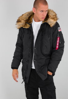Alpha Industries Winterjacke Polar schwarz Herren