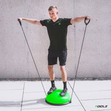 TOOLZ Balance Ball mit Griffen (für Ganzkörpertraining) grün