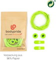 bodypride Schnürsenkel Rund/reflektierend neongelb 120cm - 1 Paar