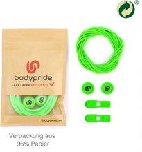 bodypride Schnürsenkel Rund/reflektierend neongrün 120cm - 1 Paar