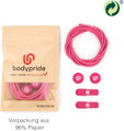 bodypride Schnürsenkel Rund/reflektierend rosa 120cm - 1 Paar