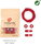 bodypride Schnürsenkel Rund/reflektierend rot 120cm - 1 Paar