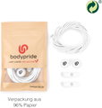 bodypride Schnürsenkel Rund/reflektierend weiss 120cm - 1 Paar