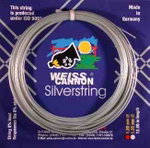 WeissCannon Tennissaite Silverstring (Haltbarkeit+Power) silber 12m Set