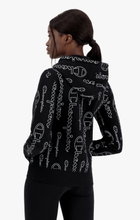 Champion Kapuzenpullover (Hoodie) American Classic Graphic Logo Schriftzug schwarz Damen