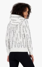 Champion Kapuzenpullover (Hoodie) American Classic Graphic Logo Schriftzug weiss Damen