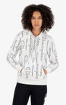 Champion Kapuzenpullover (Hoodie) American Classic Graphic Logo Schriftzug weiss Damen
