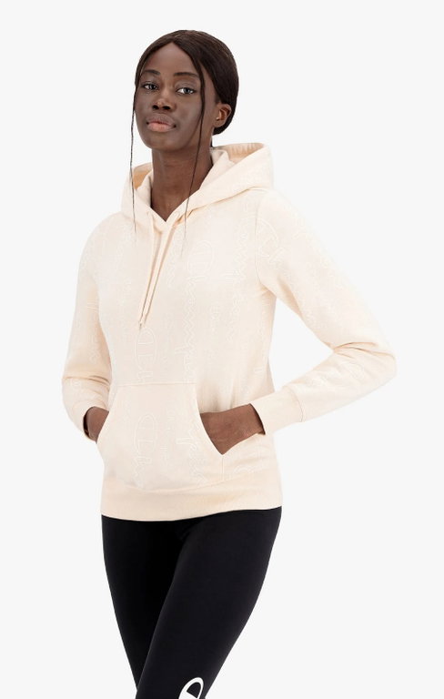 Champion Hoodie American Classic Graphic Logo Yellow Women