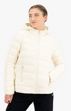 Champion Steppjacke Polyfilled - leichte gepolsterte Jacke mit Kapuze - weiss Damen