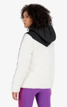 Champion Steppjacke - leichte wattierte Kapuzenjacke in Kontrastoptik - weiss Damen