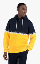 Champion Kapuzenpullover im Farbblockdesign mit doppelter Logopaspel gelb Herren