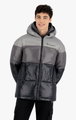 Champion Steppjacke - wattierte Kapuzenjacke mit Farbverlaufsbahnen - schwarz Herren