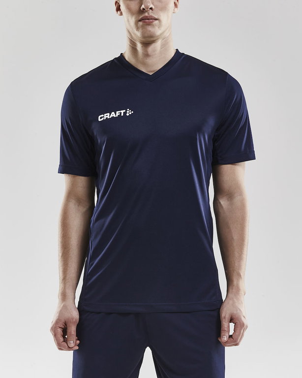 Craft Sport-Tshirt (Trikot) Squad Solid - lockere Schnitt, schnelltrocknend - navyblau Herren