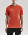Craft Sport-Tshirt (Trikot) Squad Solid - lockere Schnitt, schnelltrocknend - orange Herren