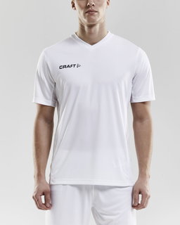 Craft Sport T-shirt (Jersey) Squad Solid - loose fit, quick-drying - white Men