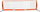 Derbystar Fussballtennisnetz (inkl. Netz und Transporttasche) orange 600x87cm