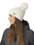 Eisbär Strickmütze (Pompon) Afra Damen - weiss - 1 Stück