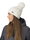 Polar Bear Knitted Hat (Pom Pom) Afra Ladies - white - 1 piece