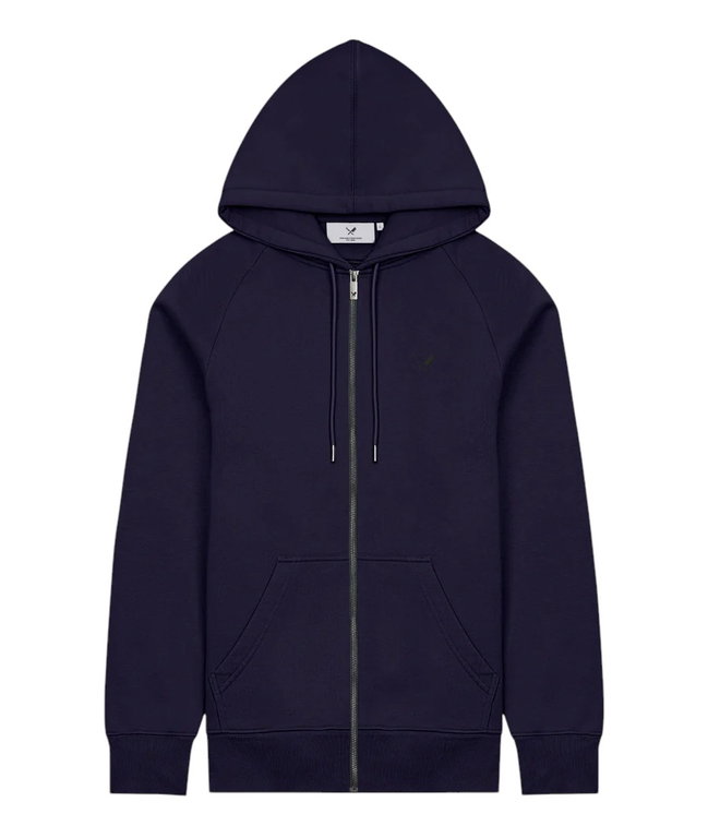 distorted people Kapuzenpullover Classic Raglan Zip Hoodie nachtblau Herren