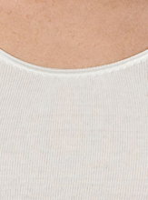 Medima Underwear Long Sleeve Shirt (Angora/Cotton) White Women (Size S-L)