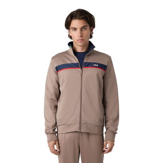 Fila Freizeit-Sportjacke Sagano (Sweatjacke, 100% Polyester) Full Zip - taupebraun Herren
