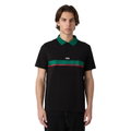 Fila Freizeit-Polo Sagano Pique (100% Baumwolle) schwarz Herren