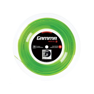 Gamma Tennissaite Moto (Haltbarkeit+Spin) limegrün 100m Rolle