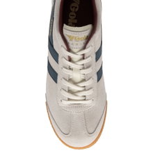 Sneaker Gola Harrier zamszowo-skórzany offwhite/vintageblue/czerwony męski