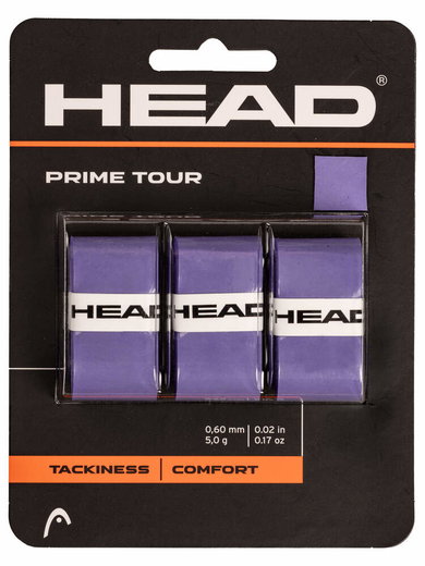 Head Overgrip Prime Tour 0.6 mm (Comfort, Grip) purple pack of 3