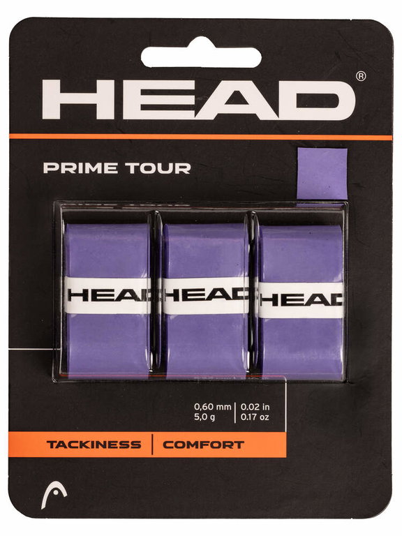 Head Overgrip Prime Tour 0.6 mm (Comfort, Grip) purple pack of 3