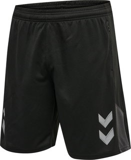 hummel Sporthose Short hmlLEAD Trainer kurz (Seitentaschen, Mesh-Material) schwarz Herren