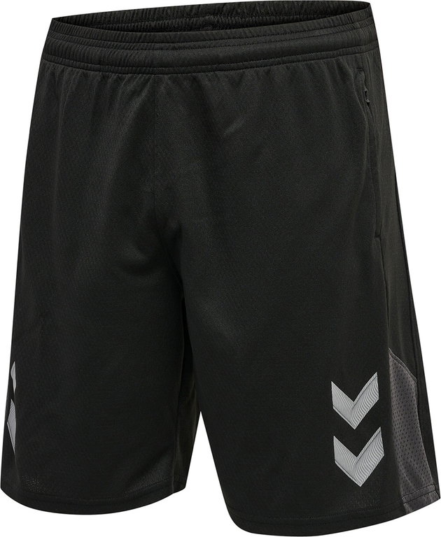 hummel Sporthose Short hmlLEAD Trainer kurz (Seitentaschen, Mesh-Material) schwarz Herren