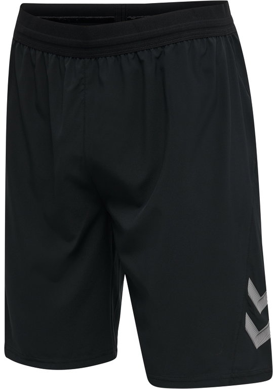 hummel Sporthose Short hmlLEAD Training kurz (ultra-dehnbares Gewebe, mittlere Länge) schwarz Herren