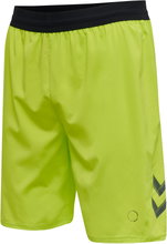 hummel Sports Shorts hmlLEAD Training short (ultra-stretch fabric, medium length) lime green Men