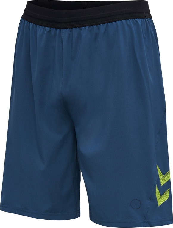 hummel Sporthose Short hmlLEAD Training kurz (ultra-dehnbares Gewebe, mittlere Länge) denimblau Herren