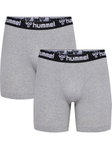 hummel Unterwäsche Boxershort hmlBoxer (Baumwolle) grau Herren - 2er Pack