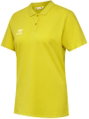hummel Sport/Freizeit-Polo hmlGO 2.0 (Bio-Baumwolle) Kurzarm gelb Damen