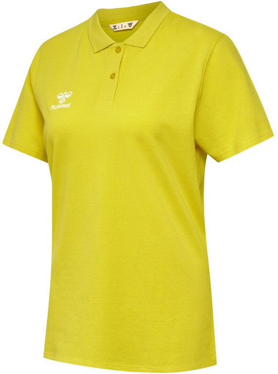 hummel Sport/Freizeit-Polo hmlGO 2.0 (Bio-Baumwolle) Kurzarm gelb Damen