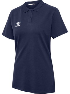 hummel Sport/Freizeit-Polo hmlGO 2.0 (Bio-Baumwolle) Kurzarm marineblau Damen