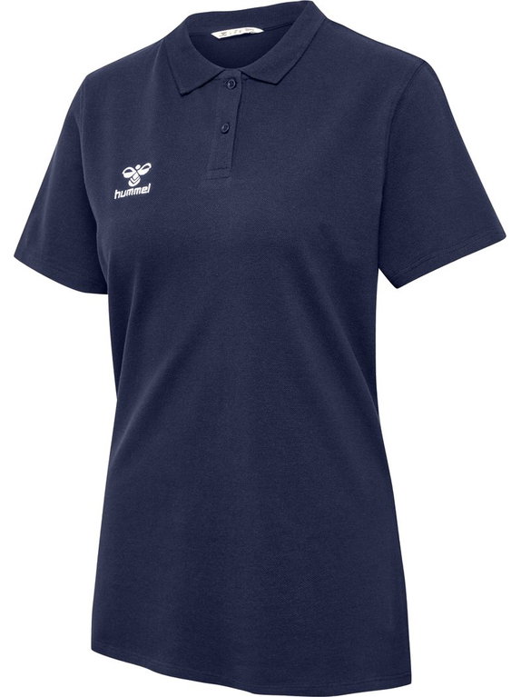 hummel Sport/Freizeit-Polo hmlGO 2.0 (Bio-Baumwolle) Kurzarm marineblau Damen