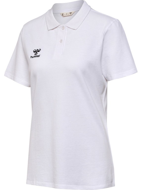 hummel Sport/Freizeit-Polo hmlGO 2.0 (Bio-Baumwolle) Kurzarm weiss Damen