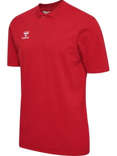hummel Sport/Freizeit-Polo hmlGO 2.0 (Bio-Baumwolle) Kurzarm rot Herren